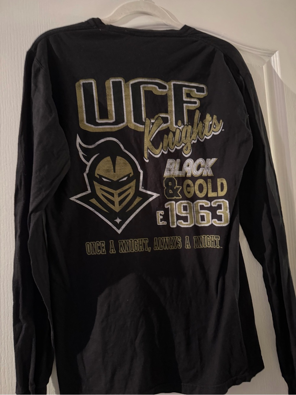 UCF Knights Black & Gold Long Sleeve Tee